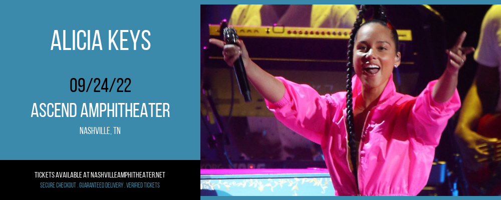 Alicia Keys at Ascend Amphitheater tickets Alicia Keys at Ascend Amphitheater