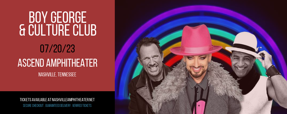 Boy George & Culture Club at Ascend Amphitheater tickets Boy George & Culture Club at Ascend Amphitheater