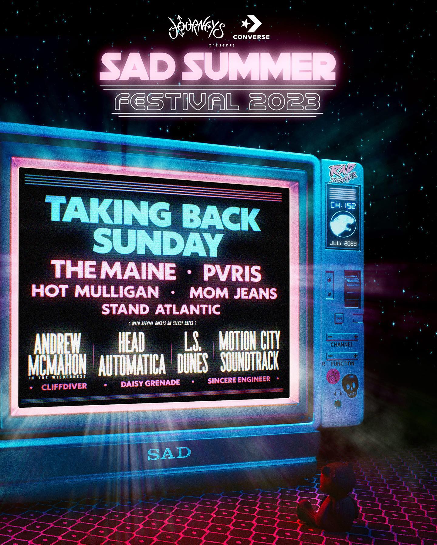 Sad Summer Festival Taking Back Sunday, The Maine, Pvris, Hot Mulligan